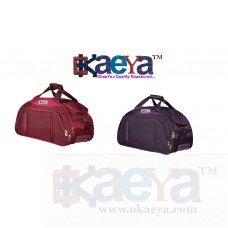 OkaeYa 2 Wheel Cabin Size Travel Duffle With Trolley (color may vary)